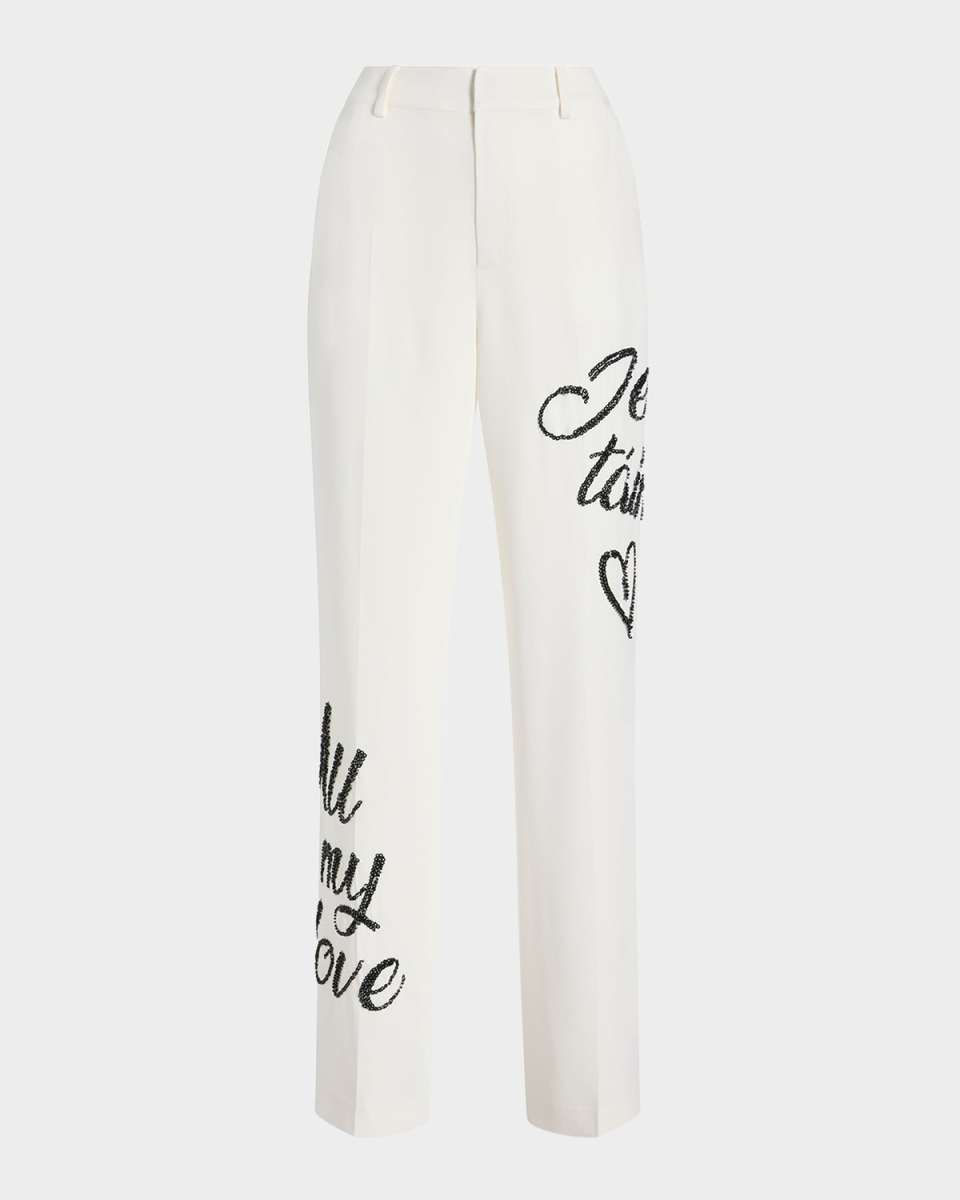 Crushed Sequin Loveletter Collins Pants